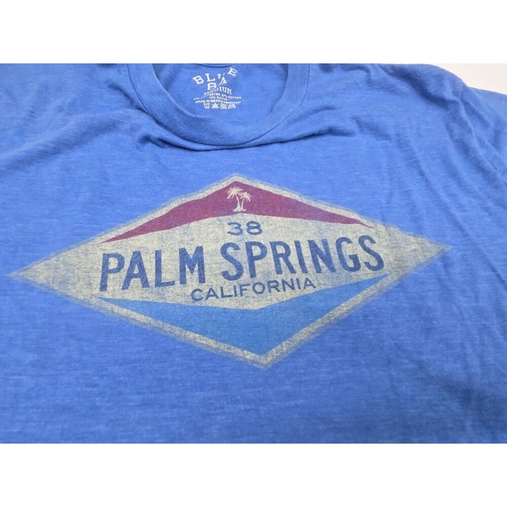 Blue 84 Palm Springs California Shirt Size Medium Blue